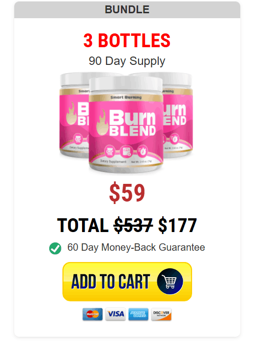 burn blend  3 poches